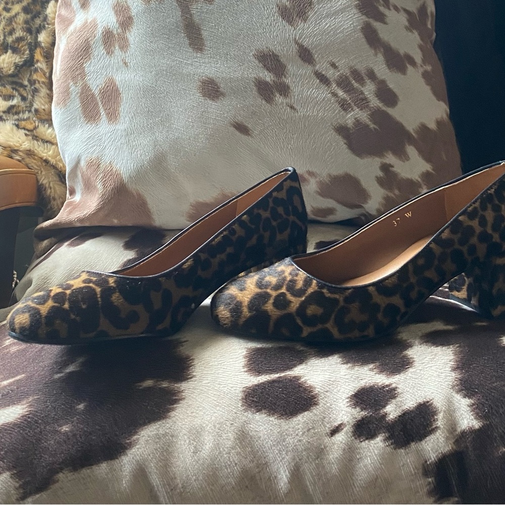 Margaux Animal Print Block Heels - Picture 8 of 8